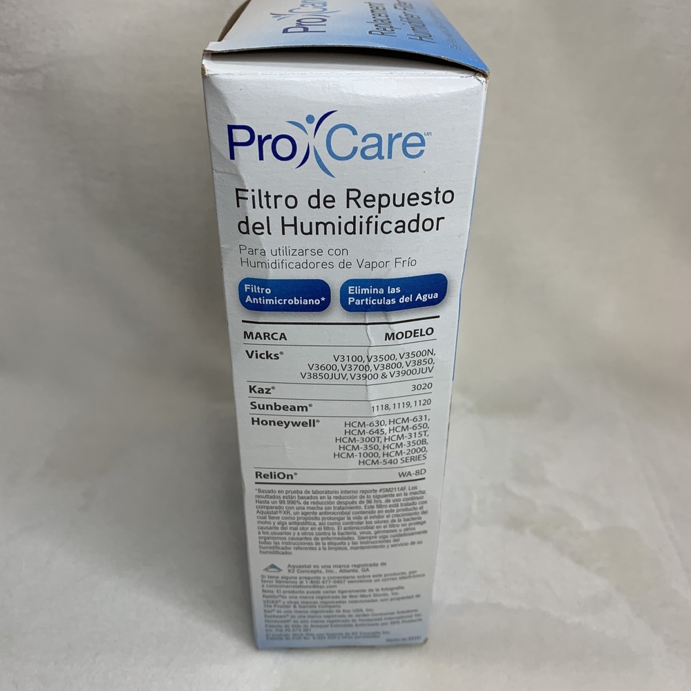 Pro Care PCWF2 Replacement Humidifier Filter‎ For Use With Cool Mist Humidifiers - Picture 8 of 12